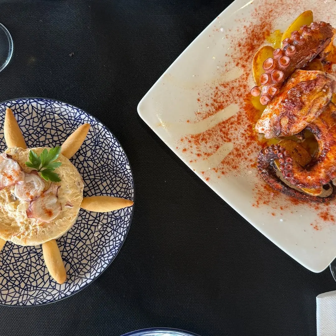 Ensaladilla rusa y pulpo a la gallega en Mi Barra